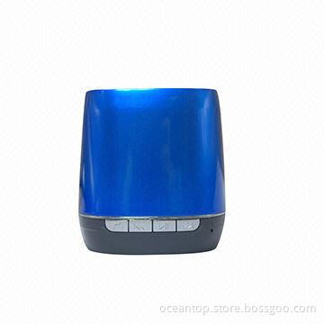 Mini Wireless Bluetooth Metal Housing Vision Music Speaker with TF Slot/Phone, Handsfree